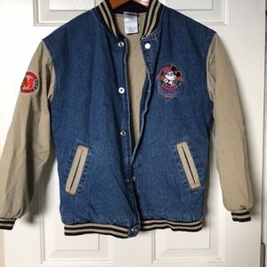 Vintage Mickey Mouse Denim bomber jacket